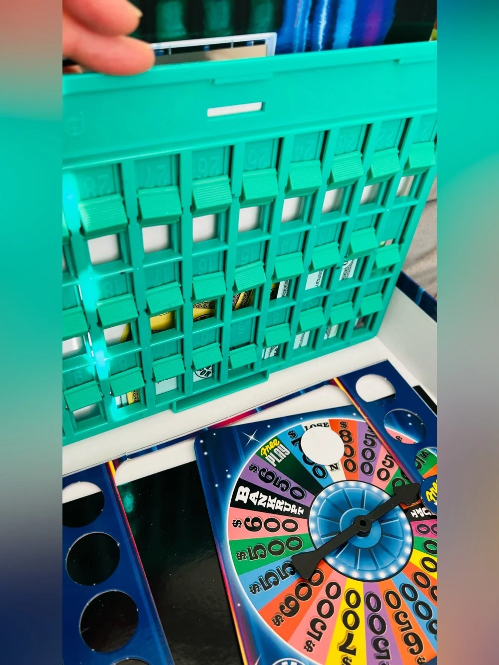 Wheel of Fortune Board Game - Colorful Game Box